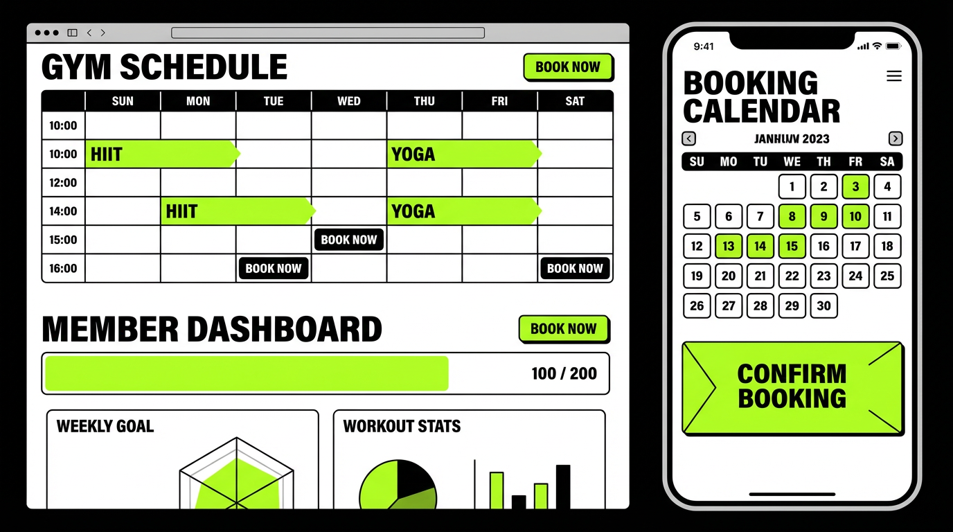 健身房會員管理與課程預約系統