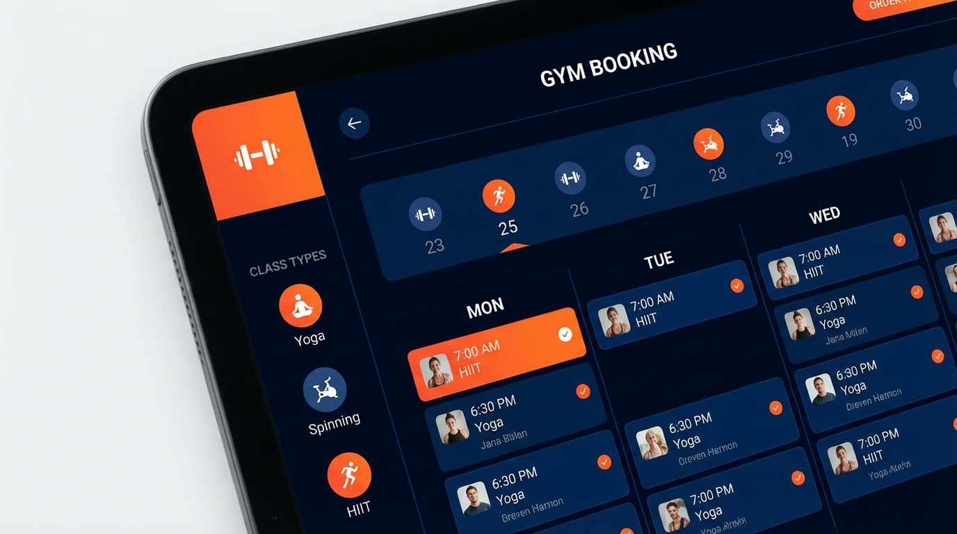 健身房會員管理與課程預約系統 - 圖片 1